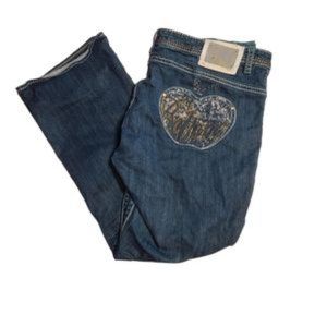 Apple Bottoms Jeans, size 18, embellished rhinestones